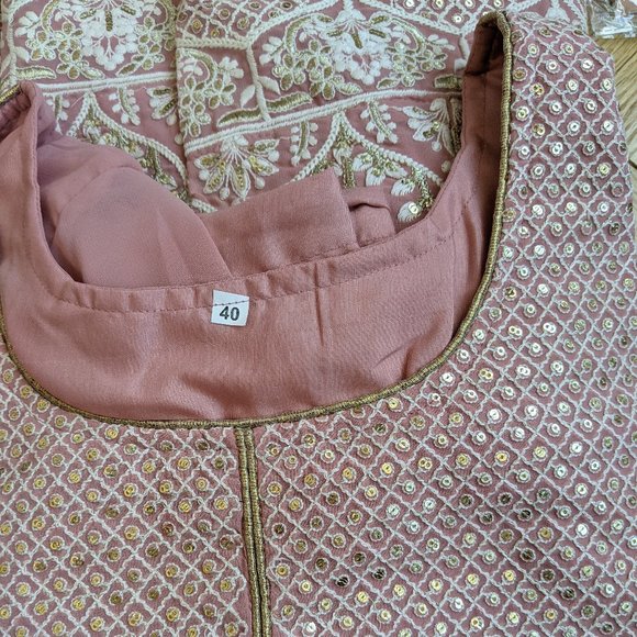 Pink Anarkali Suit - Picture 6 of 6